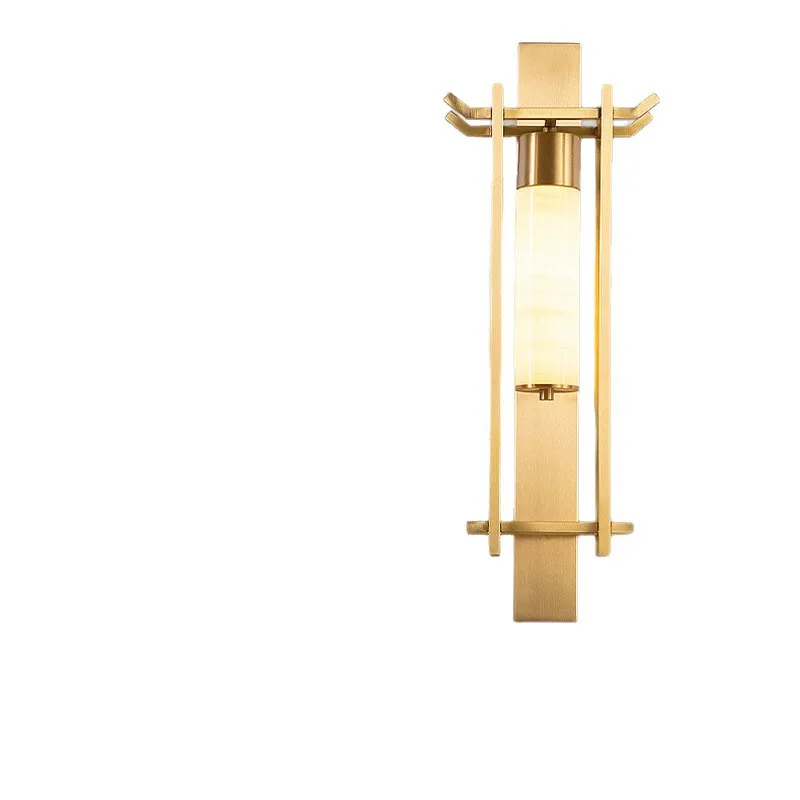 New Chinese-style all-copper and jade aisle wall Song's aesthetic designer living room background corridor lamp atmospheric lamp
New Chinese-style all-copper and jade aisle wall Song's aesthetic designer living room background corridor lamp atmospheric lamp