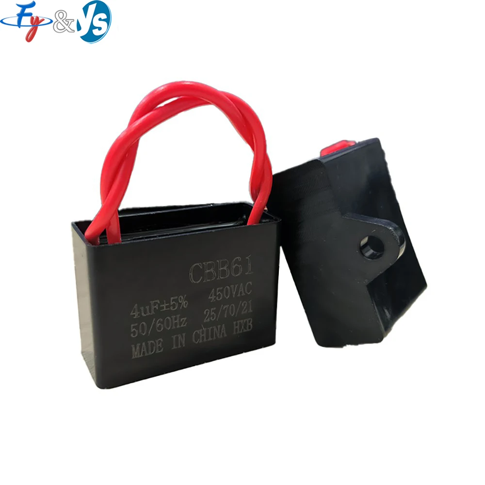 CBB61 Capacitor CBB61 4UF 450V Capacitor CBB61 Capacitor for Ceiling Fan Generator Capacitor Fan Starting Capacitor
CBB61 Capacitor CBB61 4UF 450V Capacitor CBB61 Capacitor for Ceiling Fan Generator Capacitor Fan Starting Capacitor