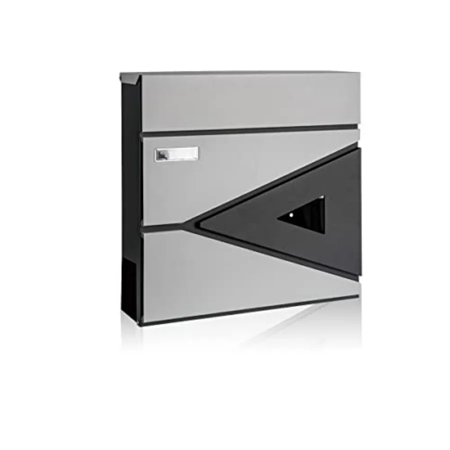 Wall Mount Mailbox, Large Capacity Locking Mailbox for Outside, Galvanized Steel Cover and Rust-Proof Metal Post Box with Newsp
Wall Mount Mailbox, Large Capacity Locking Mailbox for Outside, Galvanized Steel Cover and Rust-Proof Metal Post Box with Newsp