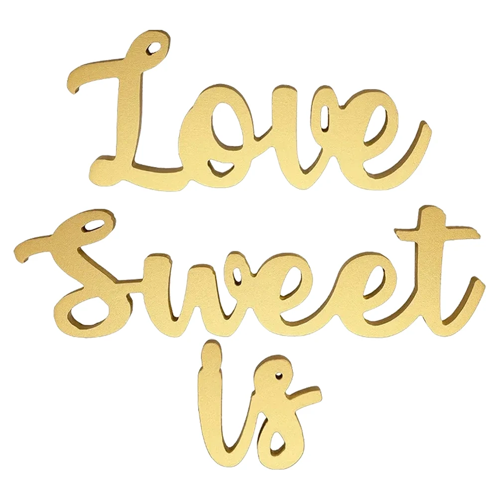 Love Is Sweet Decorative Letters Golden Color Wedding Valentine Bridal Shower Engagement Love Sign
Love Is Sweet Decorative Letters Golden Color Wedding Valentine Bridal Shower Engagement Love Sign