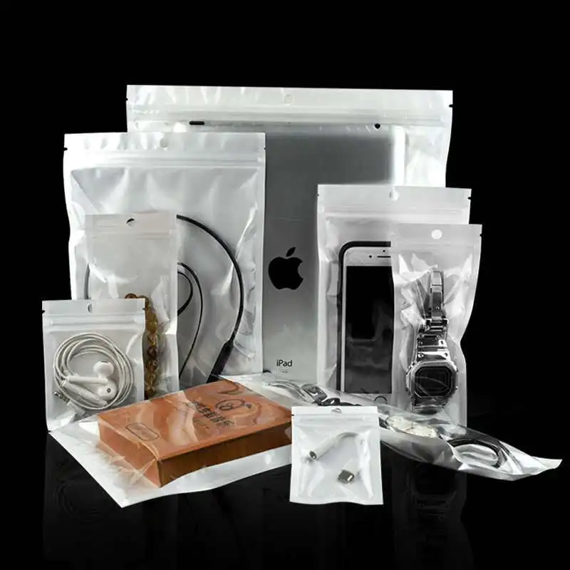 Custom. Pearlescent bag phone data packaging bag white pearlescent film Yin and Yang bone bag transparent plastic AUT
Custom. Pearlescent bag phone data packaging bag white pearlescent film Yin and Yang bone bag transparent plastic AUT