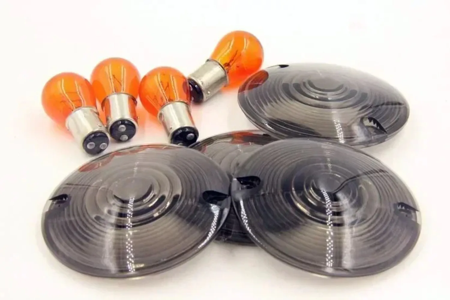 Motorcycle Part Flat Style Turn Signals Cover for 1986-2012 Harley Davidson Electra Glides, Tour Glides, Road Glides, Road King
Motorcycle Part Flat Style Turn Signals Cover for 1986-2012 Harley Davidson Electra Glides, Tour Glides, Road Glides, Road King