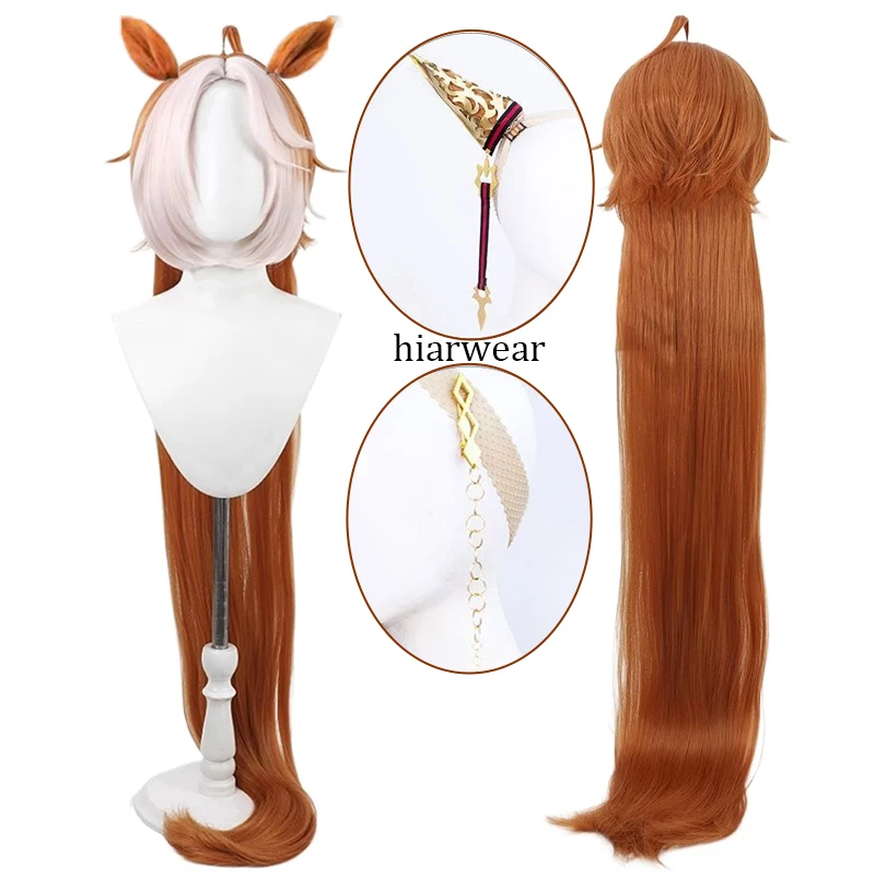 In Stock UmaMusume Orfevre Cosplay Wig Tail Anime Pretty Derbyy Cosplay Hairwear Synthetic Hair Heat Resistant Fiber Wig+wig Cap
In Stock UmaMusume Orfevre Cosplay Wig Tail Anime Pretty Derbyy Cosplay Hairwear Synthetic Hair Heat Resistant Fiber Wig+wig Cap