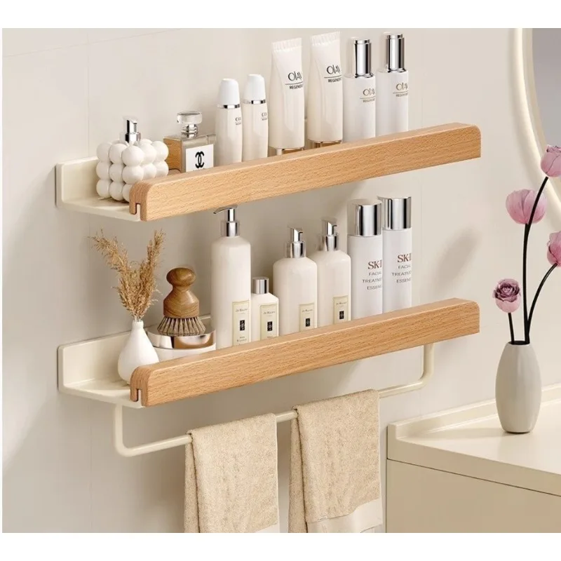 Bathroom No Punching Beech Shelf Wall-Mounted Kitchen Storage Shelves Waterproof Moisture-Proof Bathroom Kitchen Accessories
Bathroom No Punching Beech Shelf Wall-Mounted Kitchen Storage Shelves Waterproof Moisture-Proof Bathroom Kitchen Accessories