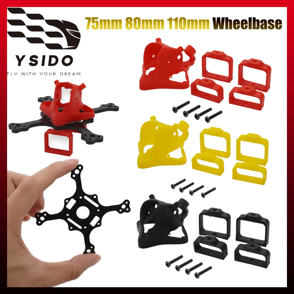 YSIDO 75mm 80mm 110mm Wheelbase FPV Drone Frame Kit Mobula6/7 1S/2S For RC FPV Freestyle Tiny Whoop Racing Drone Quadcopter DIY
YSIDO 75mm 80mm 110mm Wheelbase FPV Drone Frame Kit Mobula6/7 1S/2S For RC FPV Freestyle Tiny Whoop Racing Drone Quadcopter DIY