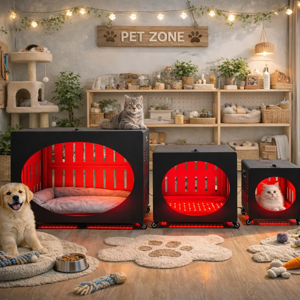 GLPE 2026 New Design 60w/100w/200w Standing Pet Crate Red Light Therapy Device 660nm 850nm Cats Dogs Joint Pain Relief US Plug
GLPE 2026 New Design 60w/100w/200w Standing Pet Crate Red Light Therapy Device 660nm 850nm Cats Dogs Joint Pain Relief US Plug