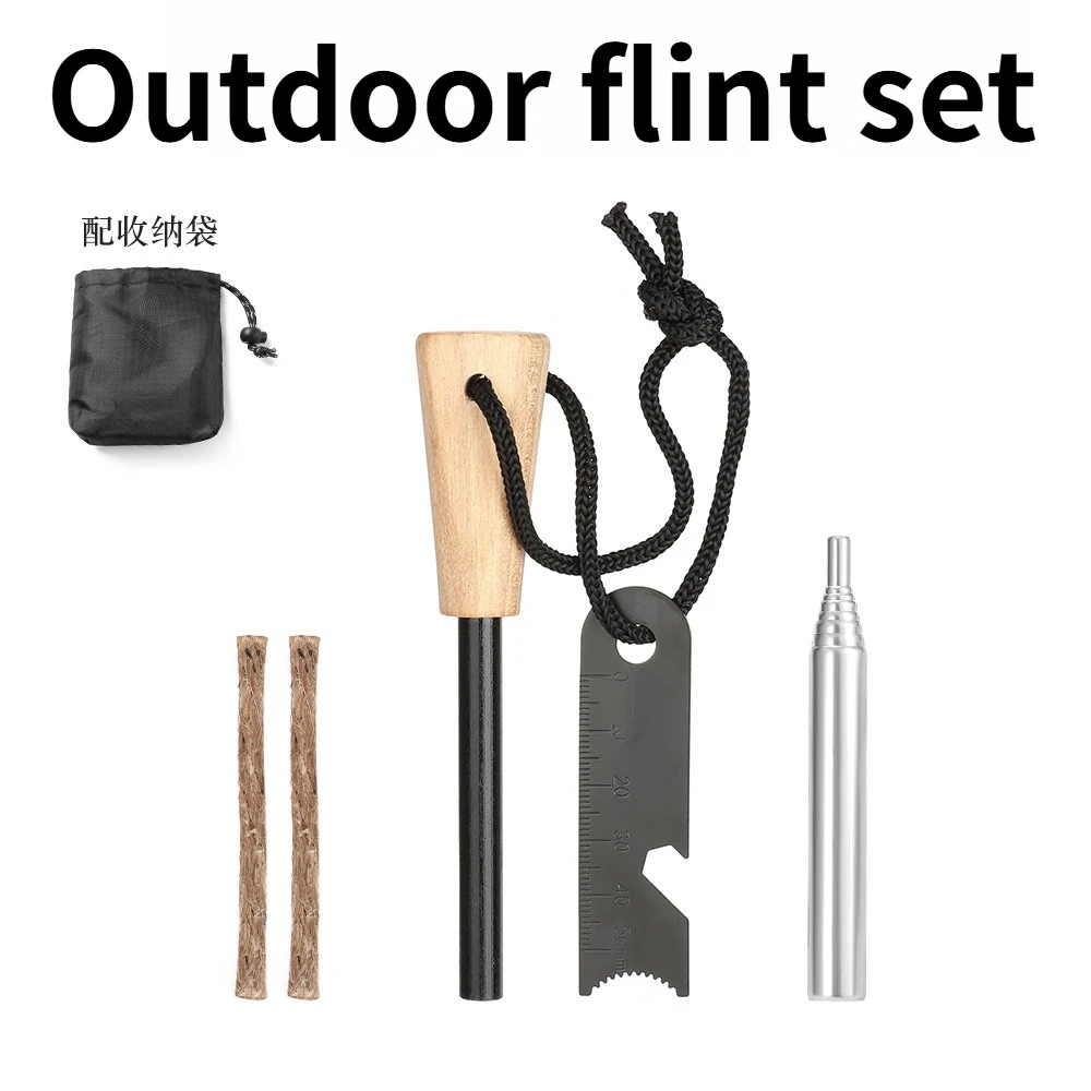 Outdoor Multifunctional Fire Rod Survival Tool Camping Blowtorch Tube Impregnated with Wax Hemp Rope Fire Stone Set
Outdoor Multifunctional Fire Rod Survival Tool Camping Blowtorch Tube Impregnated with Wax Hemp Rope Fire Stone Set