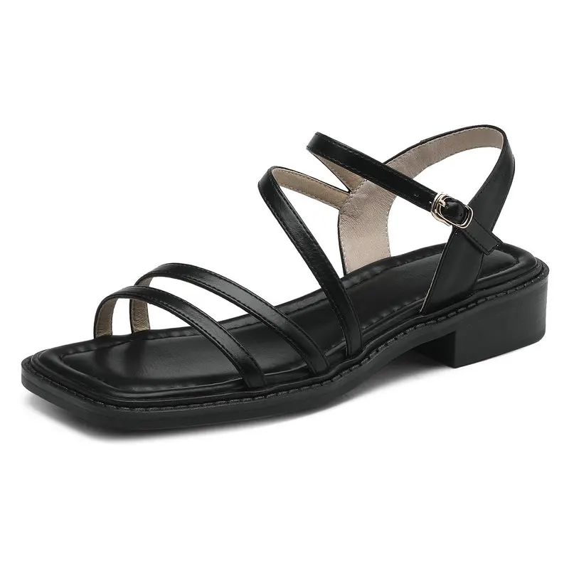 2023 Women Retro Rome Summer Fashion Genuine Leather Low Heels Sandals Female Casual Simple Elegance Shoes Ladies
2023 Women Retro Rome Summer Fashion Genuine Leather Low Heels Sandals Female Casual Simple Elegance Shoes Ladies