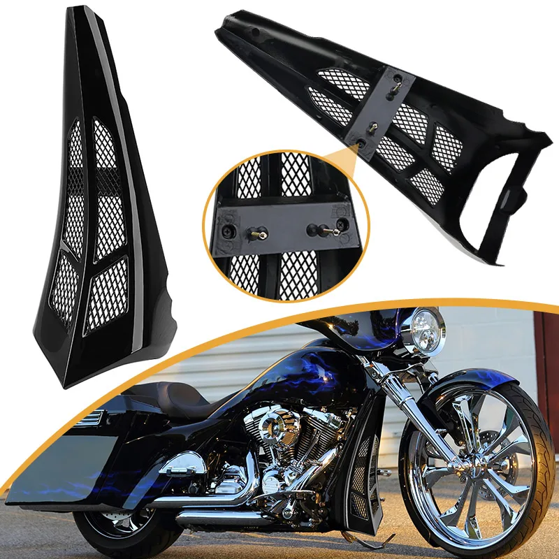 Для моделей Harley Touring Road Glide Street Glide 2014 года и новее: передний удлиненный спойлер-гриль для мотоцикла, декоративная накладка на решетку радиатора
Для моделей Harley Touring Road Glide Street Glide 2014 года и новее: передний удлиненный спойлер-гриль для мотоцикла, декоративная накладка на решетку радиатора