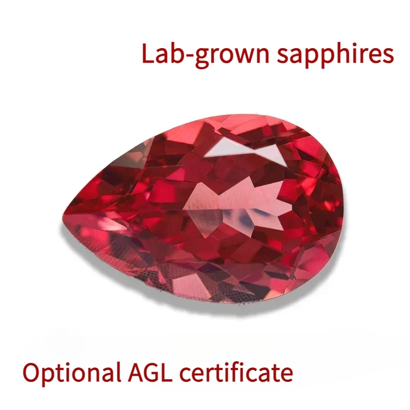 Lab-Grown Sapphire Pear Sunset Red VVS1 Optional AGL Certificate for Jewelry Setting
Lab-Grown Sapphire Pear Sunset Red VVS1 Optional AGL Certificate for Jewelry Setting