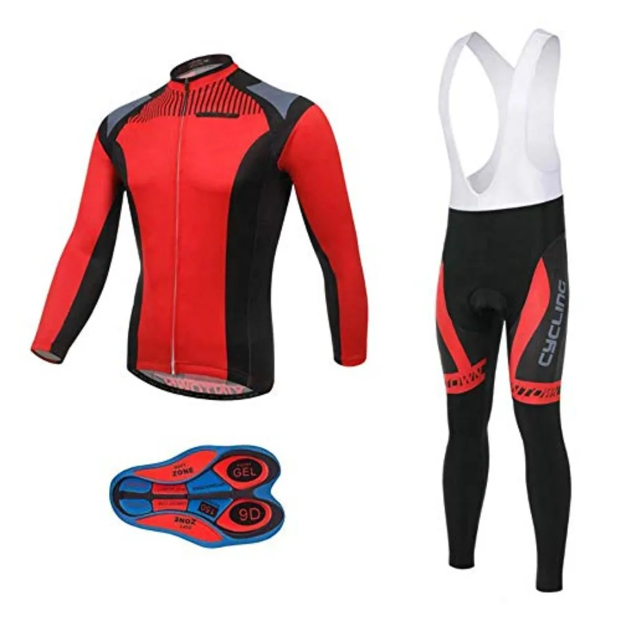 MOXILYN Men's Quick-Dry Cycling Jersey Set Road Bike Bicycle Shirt + Bib Pants with 9D Gel Padded MTB Riding Clothing kit
MOXILYN Men's Quick-Dry Cycling Jersey Set Road Bike Bicycle Shirt + Bib Pants with 9D Gel Padded MTB Riding Clothing kit