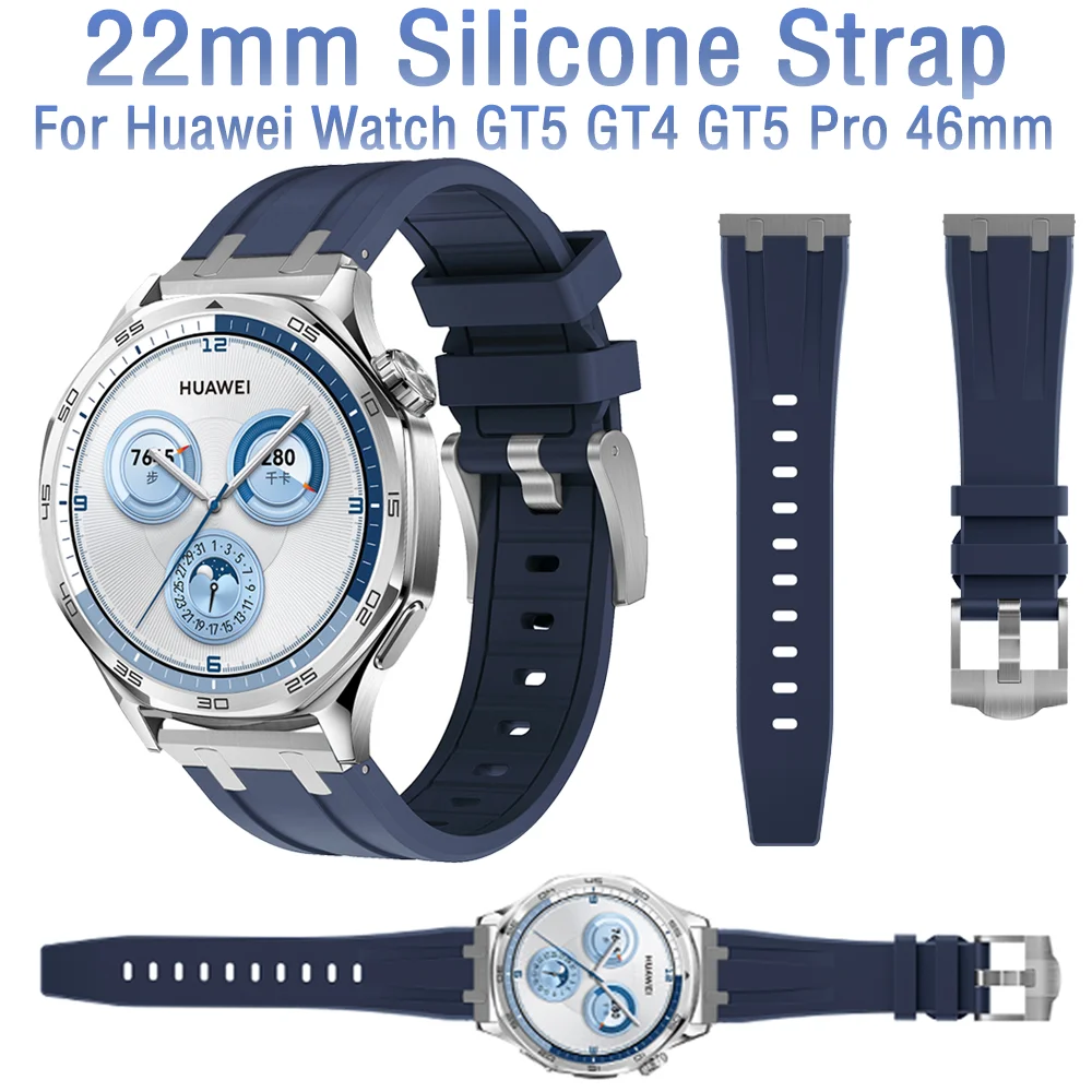 22mm Silicone Strap for Huawei Watch 4 3 GT5 GT4 GT5 Pro 46mm Bracelet Correa for Garmin Forerunner 965 265 265 Music Wristband
22mm Silicone Strap for Huawei Watch 4 3 GT5 GT4 GT5 Pro 46mm Bracelet Correa for Garmin Forerunner 965 265 265 Music Wristband