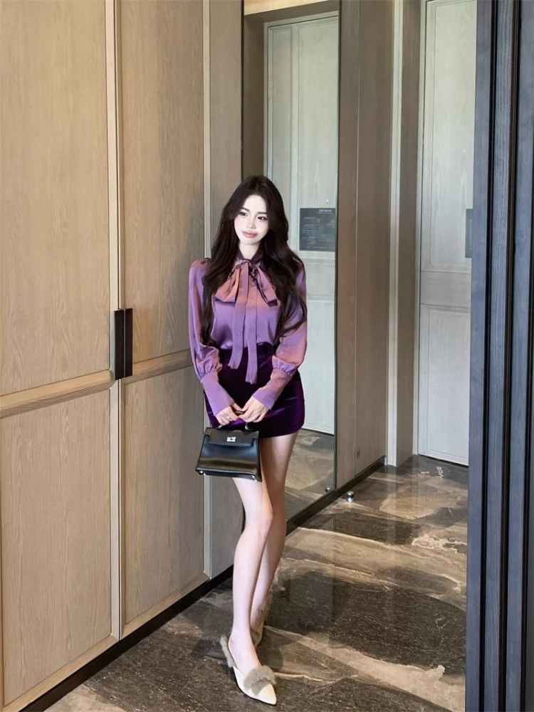 Элегантная французская атласная блузка с V-образным вырезом и струящейся лентой, умеренно сексуальная, стройнящая, для повседневной офисной носки, немнущаяся
Элегантная французская атласная блузка с V-образным вырезом и струящейся лентой, умеренно сексуальная, стройнящая, для повседневной офисной носки, немнущаяся