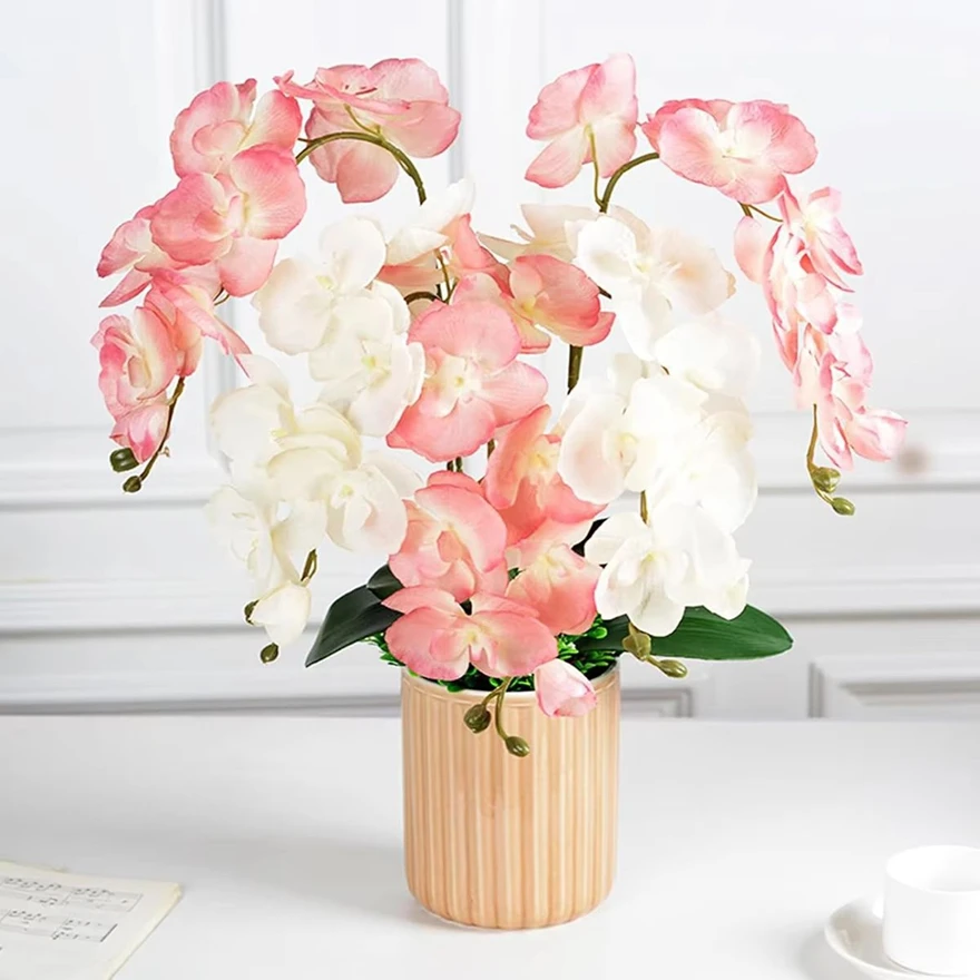 3D Artificial Flowers Branch Silk Butterfly Orchid Home Bonsai Table Decor Wedding Outdoor Garden Bride Bouquets DIY Wreath Gift
3D Artificial Flowers Branch Silk Butterfly Orchid Home Bonsai Table Decor Wedding Outdoor Garden Bride Bouquets DIY Wreath Gift