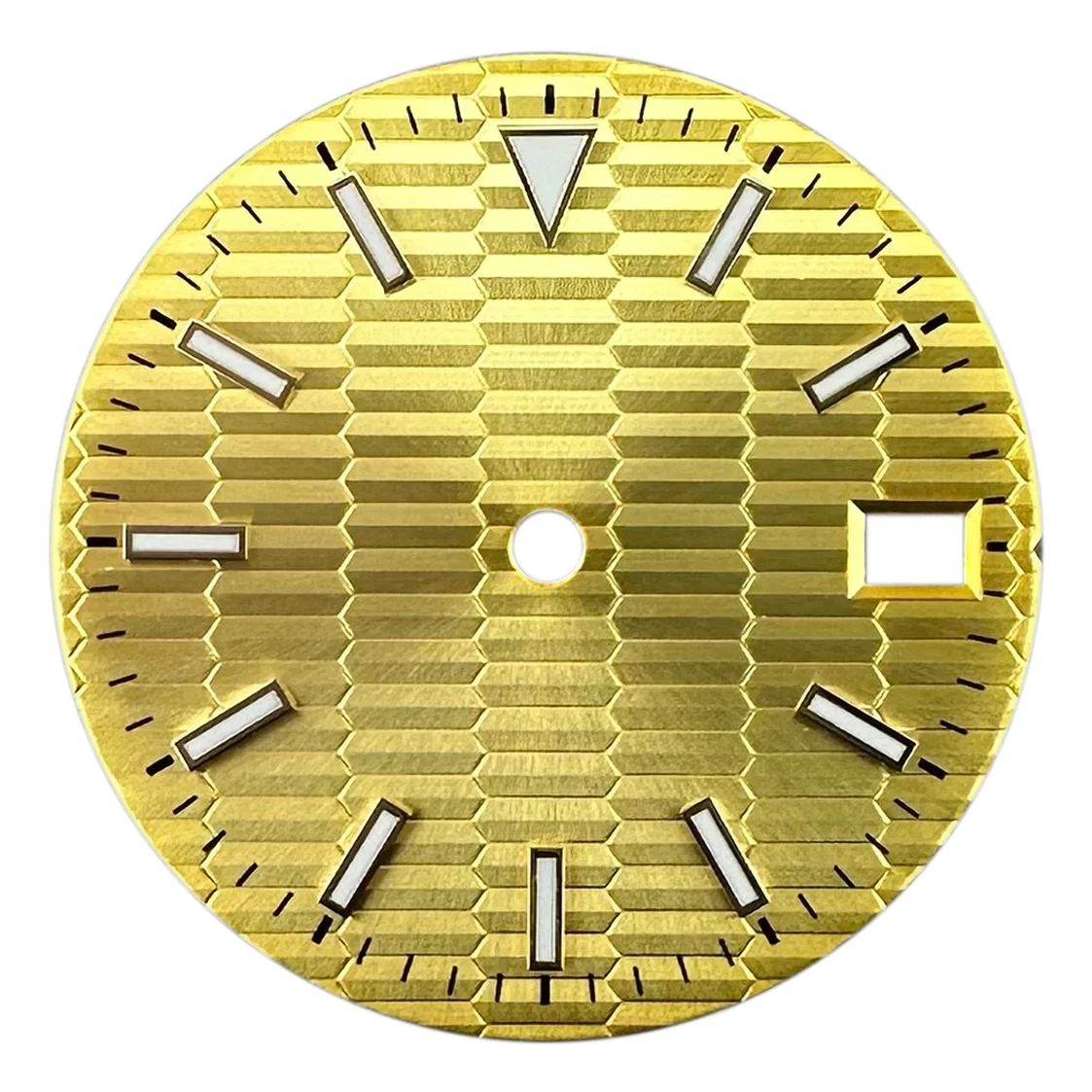 28.5mm NH35 Stripe Series Watch Dial C3 Green Luminous Face Custom LOGO Watch Accessories Suitable For NH34 NH35A NH36 Movement
28.5mm NH35 Stripe Series Watch Dial C3 Green Luminous Face Custom LOGO Watch Accessories Suitable For NH34 NH35A NH36 Movement