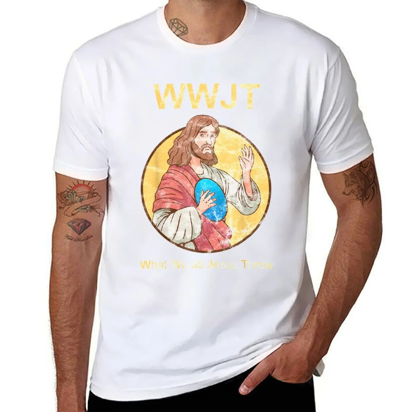 What Would Jesus Throw Golf Disc Humerus Golfer Gift T-Shirt cotton t shirts high quality t shirt man cotton T-Shirt
What Would Jesus Throw Golf Disc Humerus Golfer Gift T-Shirt cotton t shirts high quality t shirt man cotton T-Shirt