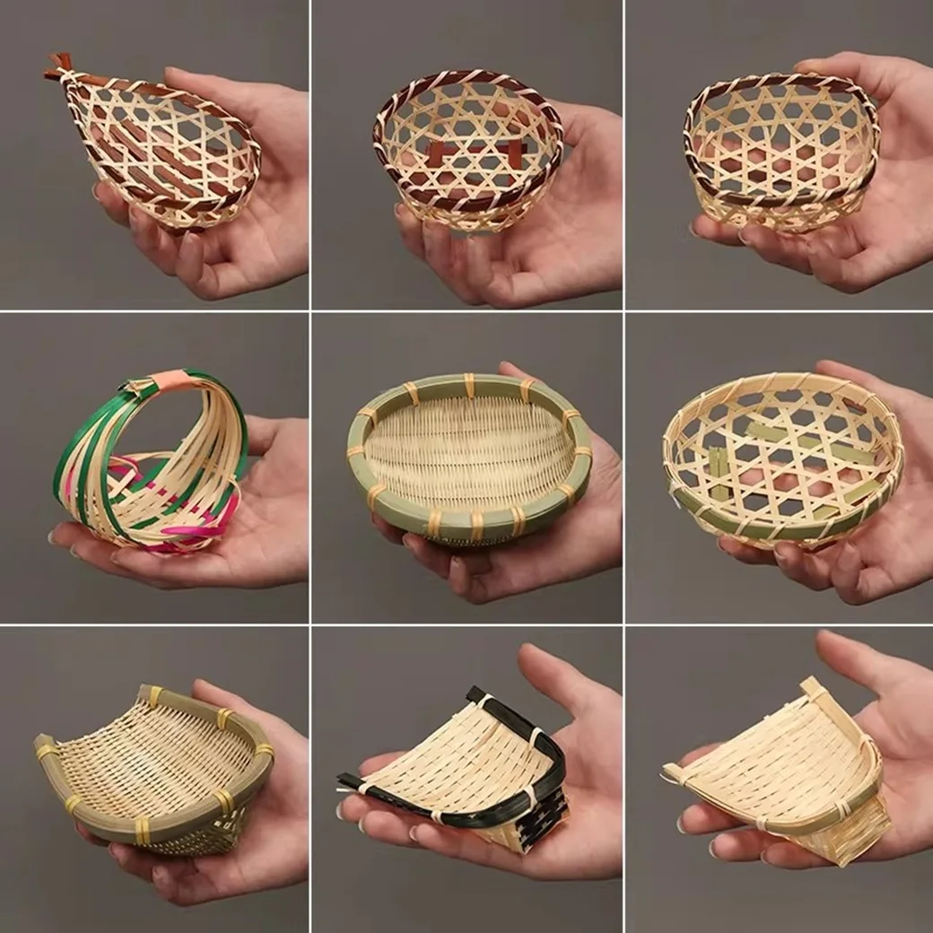 Creative Handmade Bamboo Woven Mini Basket Small Fruit Kitchen Utensil Storage Home Scoop Rice Basket
Creative Handmade Bamboo Woven Mini Basket Small Fruit Kitchen Utensil Storage Home Scoop Rice Basket