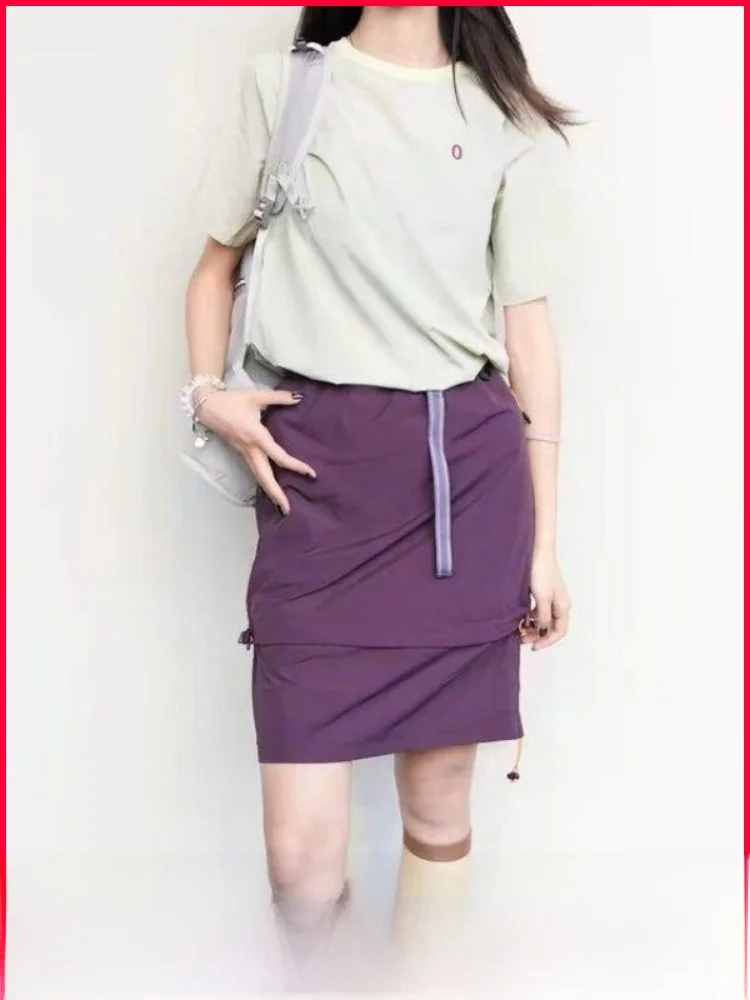 Detachable A-Line Skirt for Women Outdoor Workwear Slimming Versatile Summer Fashionable Nylon Polyester Elastic Fabric
Detachable A-Line Skirt for Women Outdoor Workwear Slimming Versatile Summer Fashionable Nylon Polyester Elastic Fabric