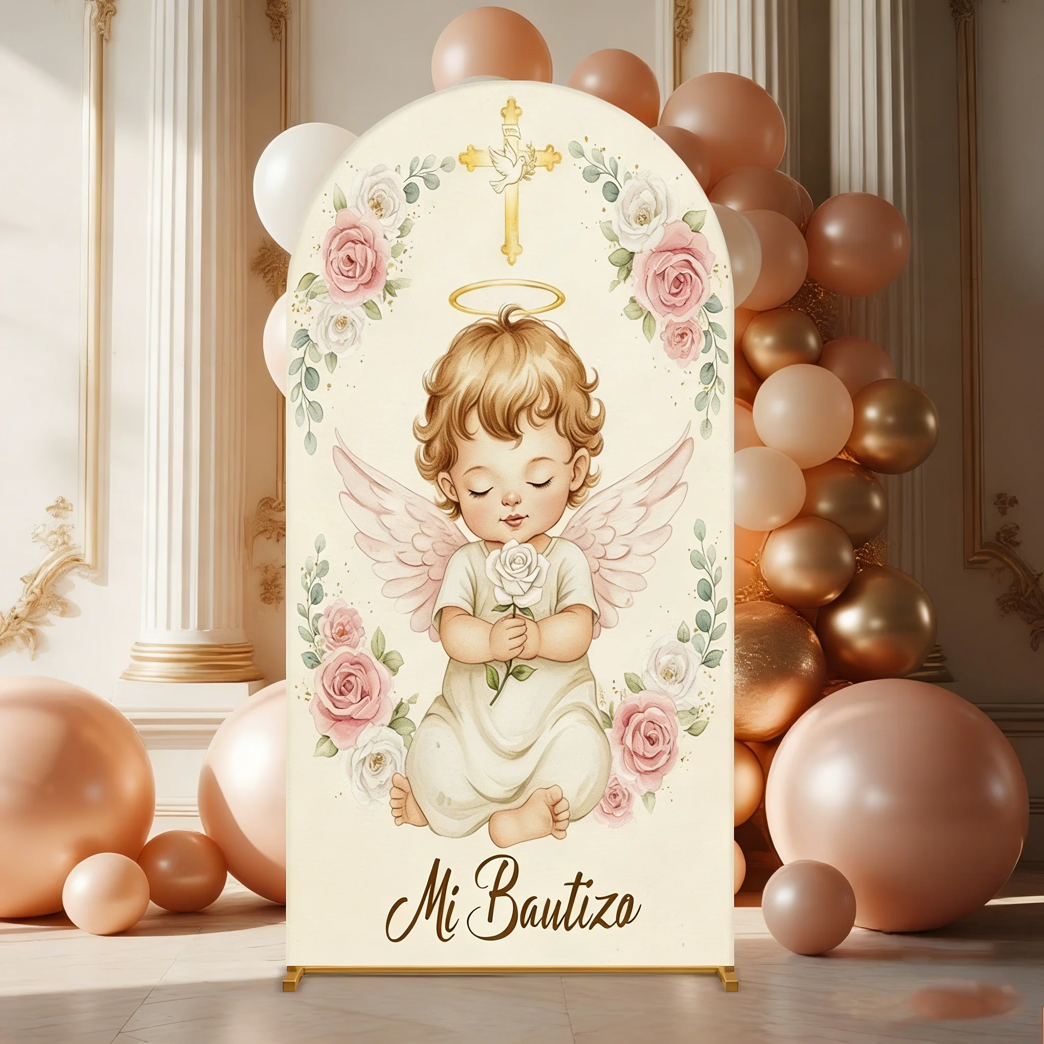 LS 2-Sided Arch Cover God bless Angel Decoration Backdrop Baby Shower Cake Smash Children 1st Birthday Party Prom Studio
LS 2-Sided Arch Cover God bless Angel Decoration Backdrop Baby Shower Cake Smash Children 1st Birthday Party Prom Studio