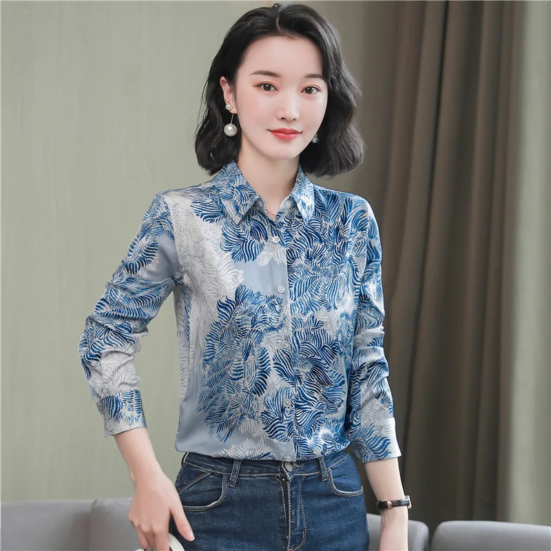 Clothing Unique Silk WomenLong Sleeve High-End Shirt Autumn Style Fashionable Beautiful
Clothing Unique Silk WomenLong Sleeve High-End Shirt Autumn Style Fashionable Beautiful