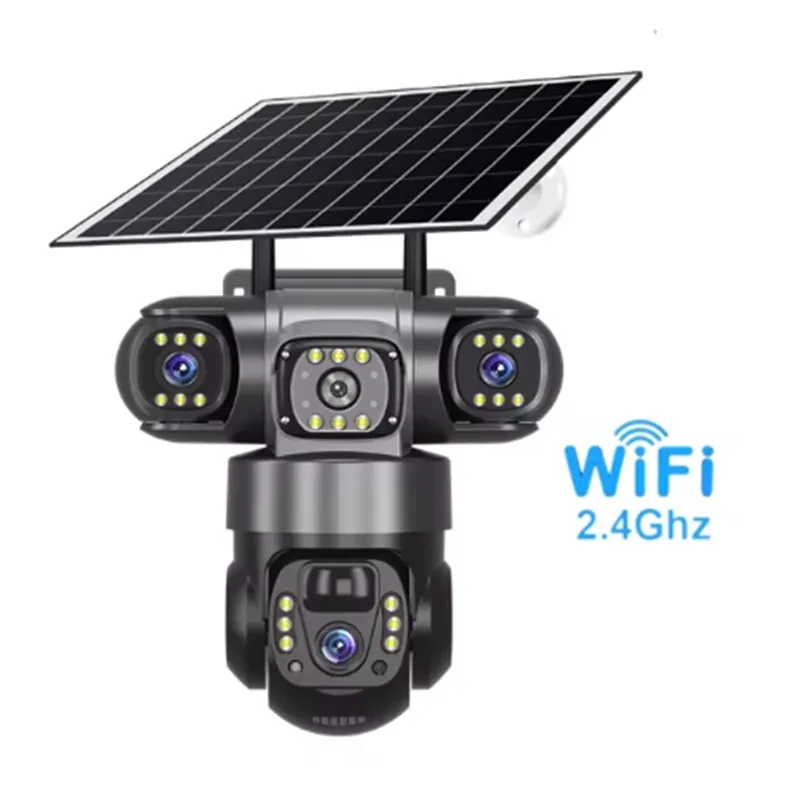 Pro 10X Zoom Lente Wifi Câmera Solar Externa Três Tela PIR Detecção de Movimento Câmeras de Vigilância de Segurança CCTV V380
Pro 10X Zoom Lente Wifi Câmera Solar Externa Três Tela PIR Detecção de Movimento Câmeras de Vigilância de Segurança CCTV V380