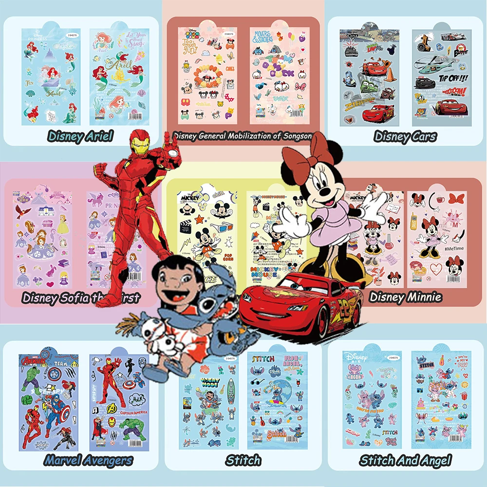 2PCS Disney Series Transparent PET Stickers Cute Cartoon Mickey Mouse Stitch Superhero Anime Sticker DIY Stationery Phone Laptop
2PCS Disney Series Transparent PET Stickers Cute Cartoon Mickey Mouse Stitch Superhero Anime Sticker DIY Stationery Phone Laptop