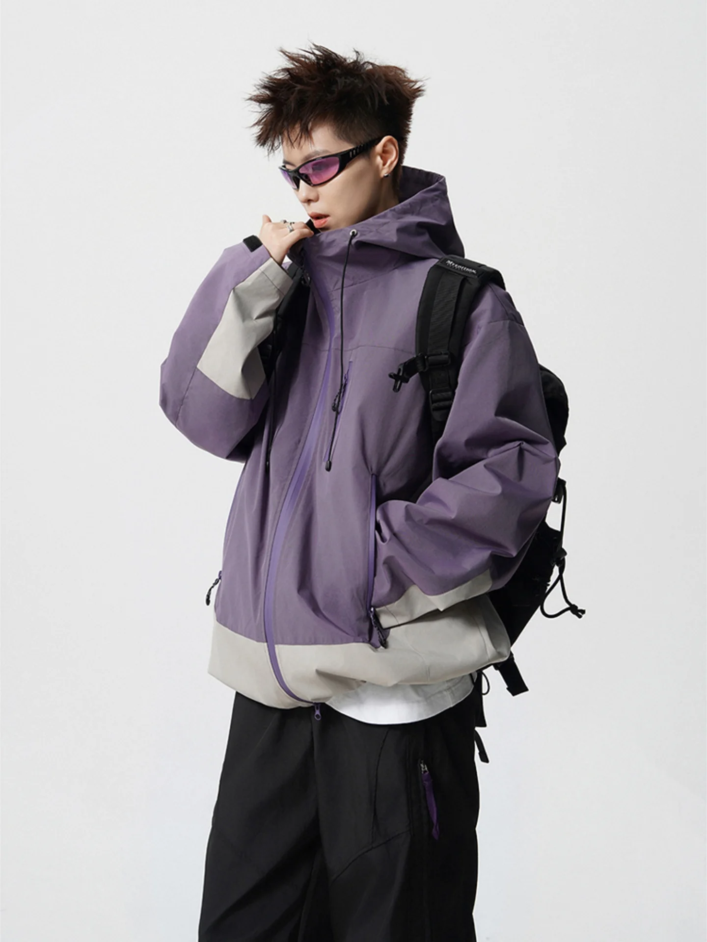 Purple Outdoor Men's Workwear Jaet Color Blo Functionali Autumn Hiking Climbing Flight Zipper Hooded Waterproof Coat
Purple Outdoor Men's Workwear Jaet Color Blo Functionali Autumn Hiking Climbing Flight Zipper Hooded Waterproof Coat