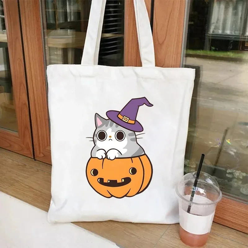 Cartoon Black Cat Women Tote Bags Eco Canvas Shoulder Bags Shopper Handbag Lady PortableTravel Storage Fashion Girl Handbags
Cartoon Black Cat Women Tote Bags Eco Canvas Shoulder Bags Shopper Handbag Lady PortableTravel Storage Fashion Girl Handbags