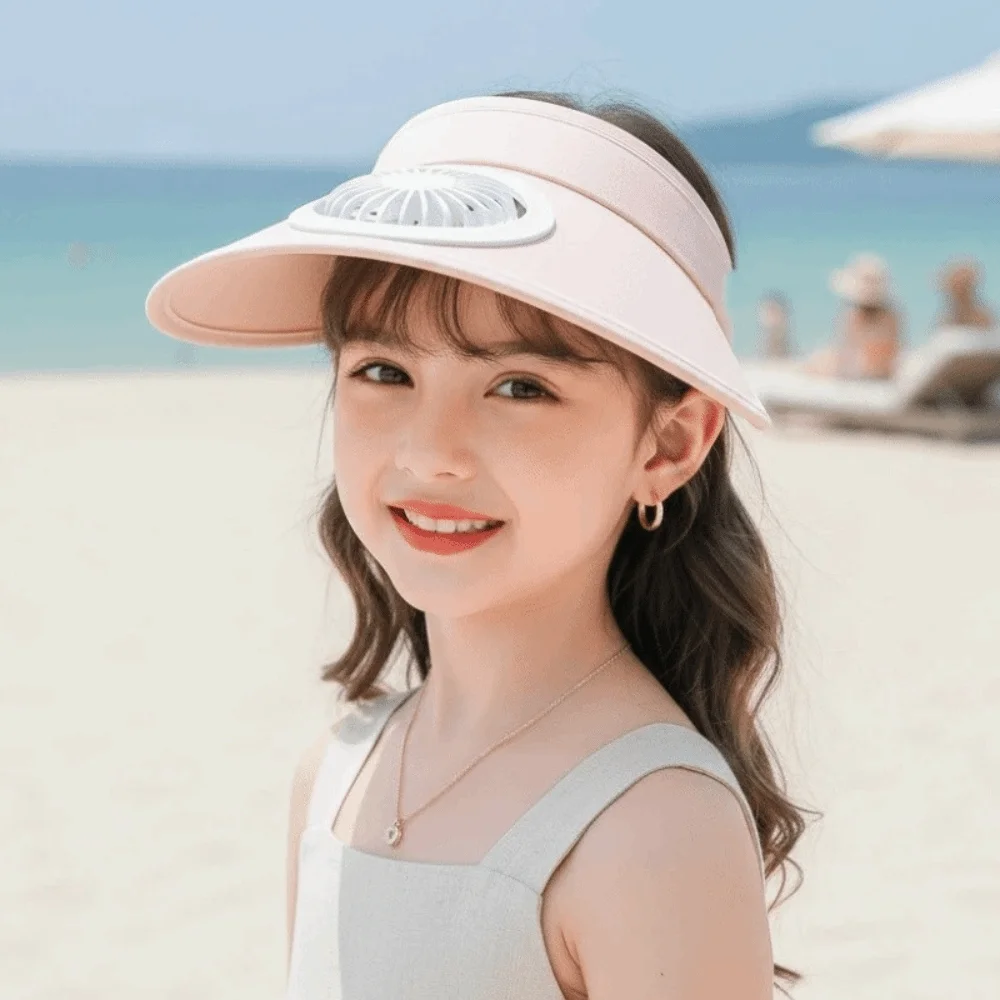 Portable Rechargeable Fan Hat Adjustable Breathable Empty Top Fan Hat Lightweight Versatile Children Visor Cap Girls / Boys
Portable Rechargeable Fan Hat Adjustable Breathable Empty Top Fan Hat Lightweight Versatile Children Visor Cap Girls / Boys