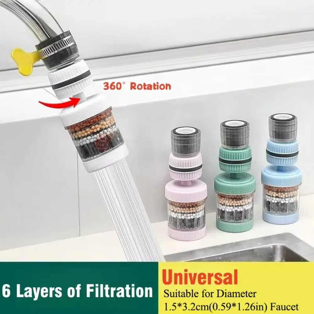 5Pcs 6-Layer Filter Faucet Filter 360 Degree Rotatable Universal Filter Water Purifier Splash-proof Shower Head 
5Pcs 6-Layer Filter Faucet Filter 360 Degree Rotatable Universal Filter Water Purifier Splash-proof Shower Head