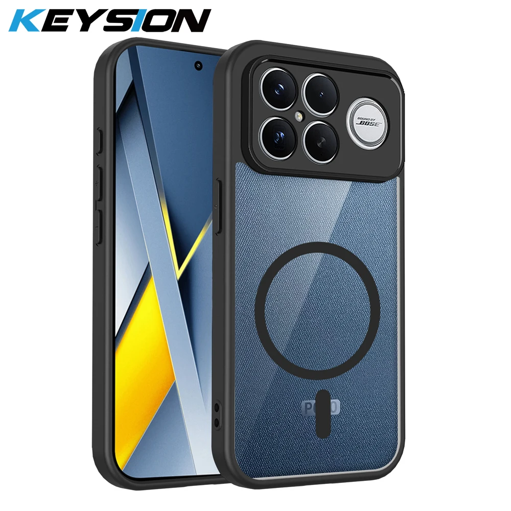 KEYSION Transparent Magnetic Phone Case for Xiaomi POCO F8 Ultra Soft Silicone+PC HD Clear Shockproof Back Cover for POCO F8 Pro
KEYSION Transparent Magnetic Phone Case for Xiaomi POCO F8 Ultra Soft Silicone+PC HD Clear Shockproof Back Cover for POCO F8 Pro