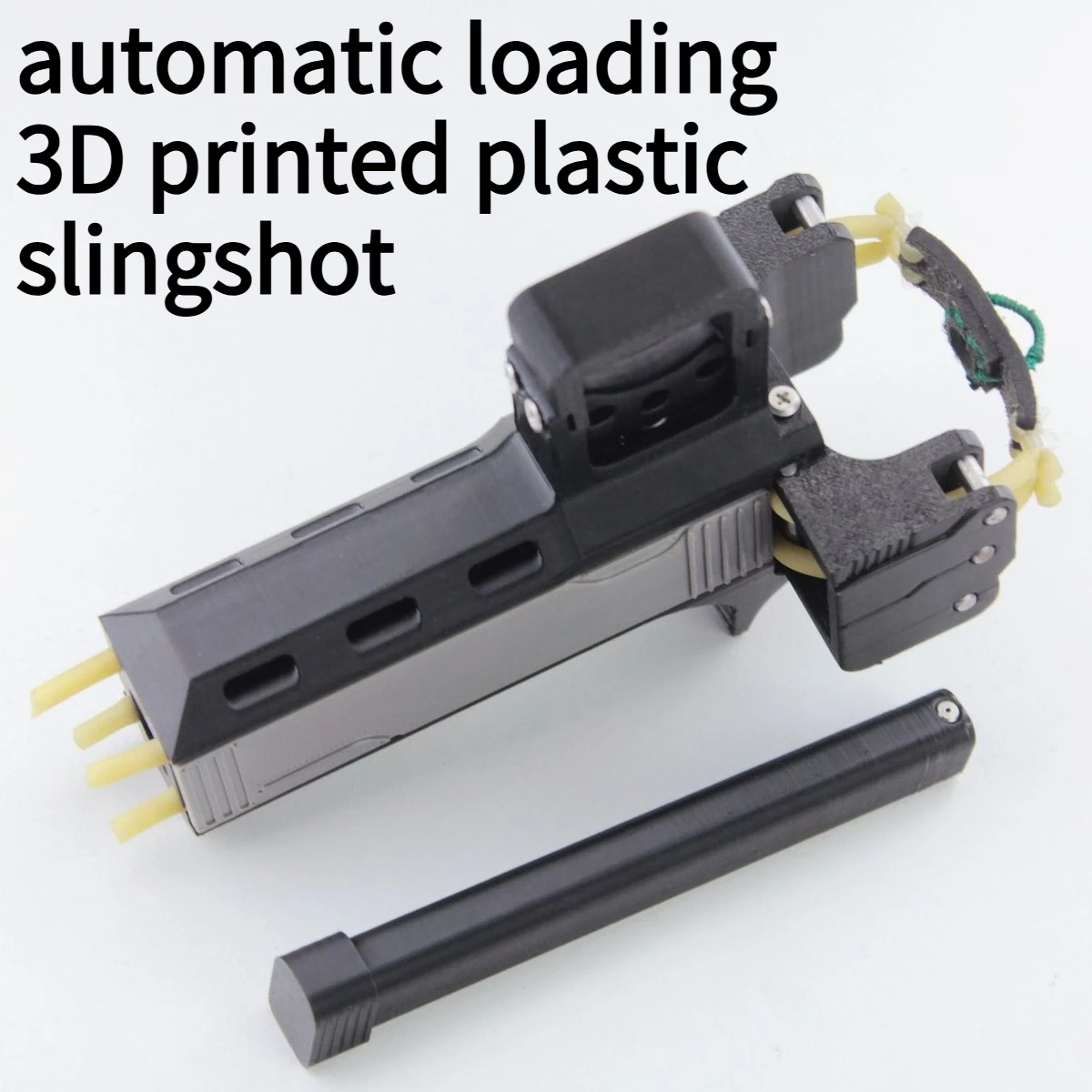 Outdoor Competitive Rapid Fire Continuous Slingshot with Automatic Loading 3D Printed Plastic EDC Slingshot
Outdoor Competitive Rapid Fire Continuous Slingshot with Automatic Loading 3D Printed Plastic EDC Slingshot