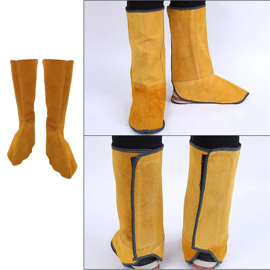 Leather Welding Shoe Spats Safety Work Boots Calf Protection Lightweight Foot Guard for Metalworking Shop
Leather Welding Shoe Spats Safety Work Boots Calf Protection Lightweight Foot Guard for Metalworking Shop