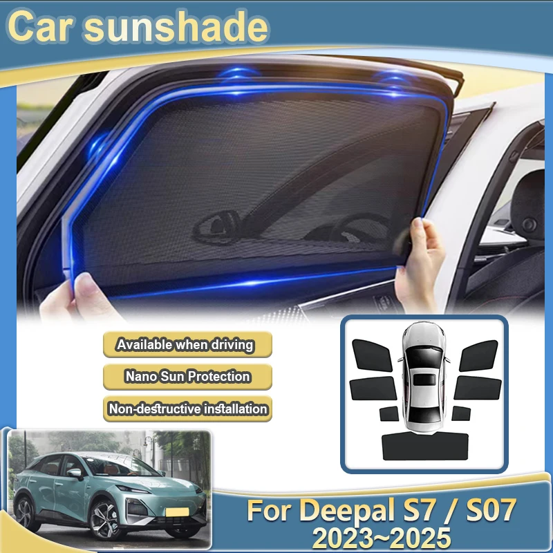 Для Shenlan Deepal S7 S07 2023 2024 2025 боковой автомобильный солнцезащитный козырек, блокирующий свет, сетчатый солнцезащитный козырек, защита от ультрафиолета, автозапчасти 
Для Shenlan Deepal S7 S07 2023 2024 2025 боковой автомобильный солнцезащитный козырек, блокирующий свет, сетчатый солнцезащитный козырек, защита от ультрафиолета, автозапчасти