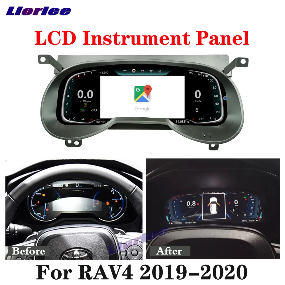Кластер автомобильной приборной панели с ЖК-дисплеем для Toyota RAV4 2019 2020, Android, GPS-навигация, обновление панели приборной панели с ЖК-дисплеем
Кластер автомобильной приборной панели с ЖК-дисплеем для Toyota RAV4 2019 2020, Android, GPS-навигация, обновление панели приборной панели с ЖК-дисплеем