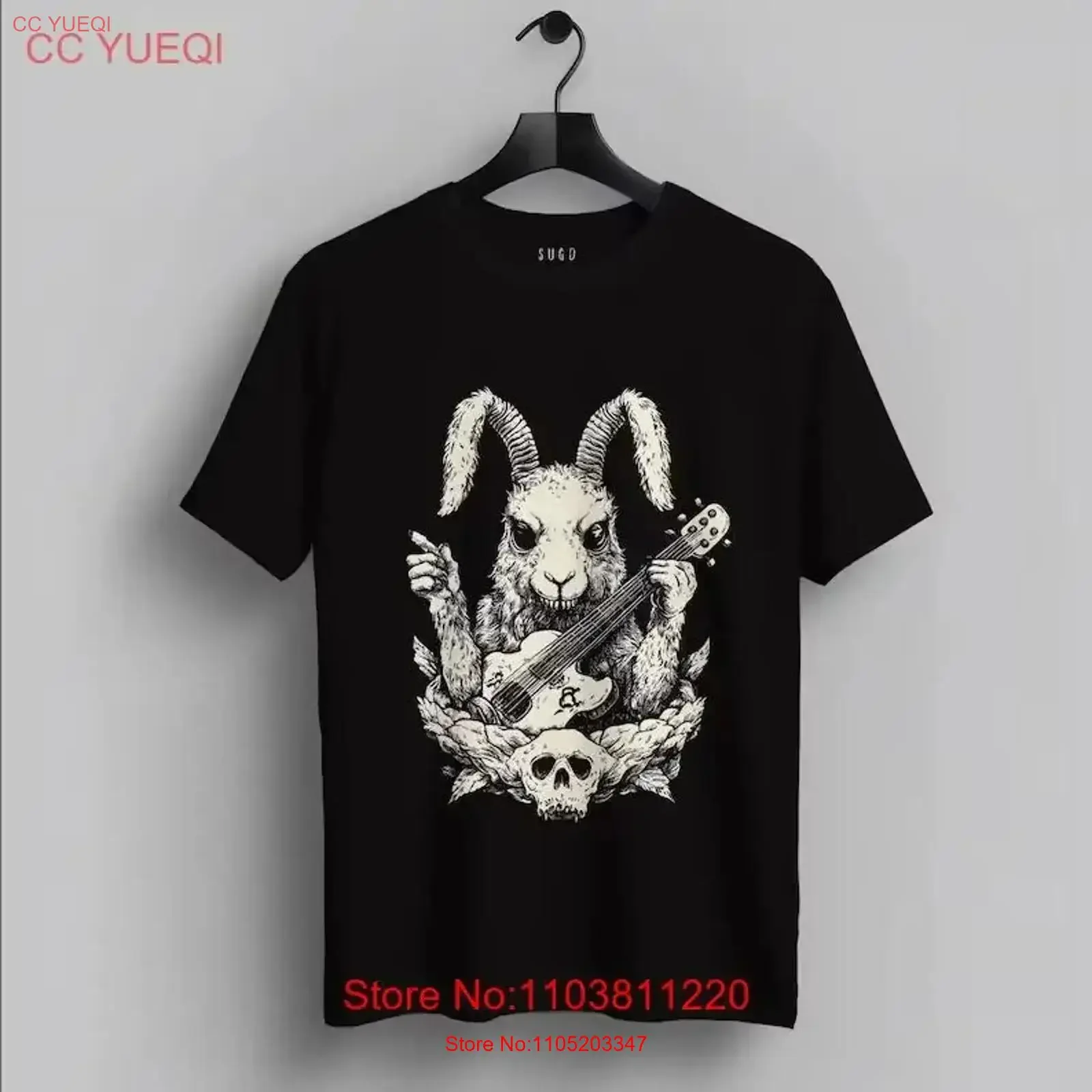 Horror Rabbit Playing Guitar Cursed Gothic Bunny T Shirt Weirdcore Grunge Clot vintage Washed Stylish Slightly streetwear
Horror Rabbit Playing Guitar Cursed Gothic Bunny T Shirt Weirdcore Grunge Clot vintage Washed Stylish Slightly streetwear