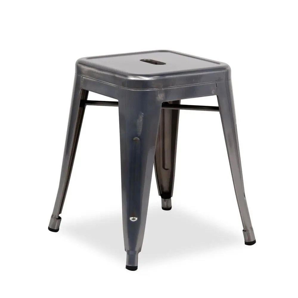 Furniture Set of 4 Tolix Style Backless Metal Industrial Stack Stool 18 High Metallica Cafe Stool Gunmetal
Furniture Set of 4 Tolix Style Backless Metal Industrial Stack Stool 18 High Metallica Cafe Stool Gunmetal