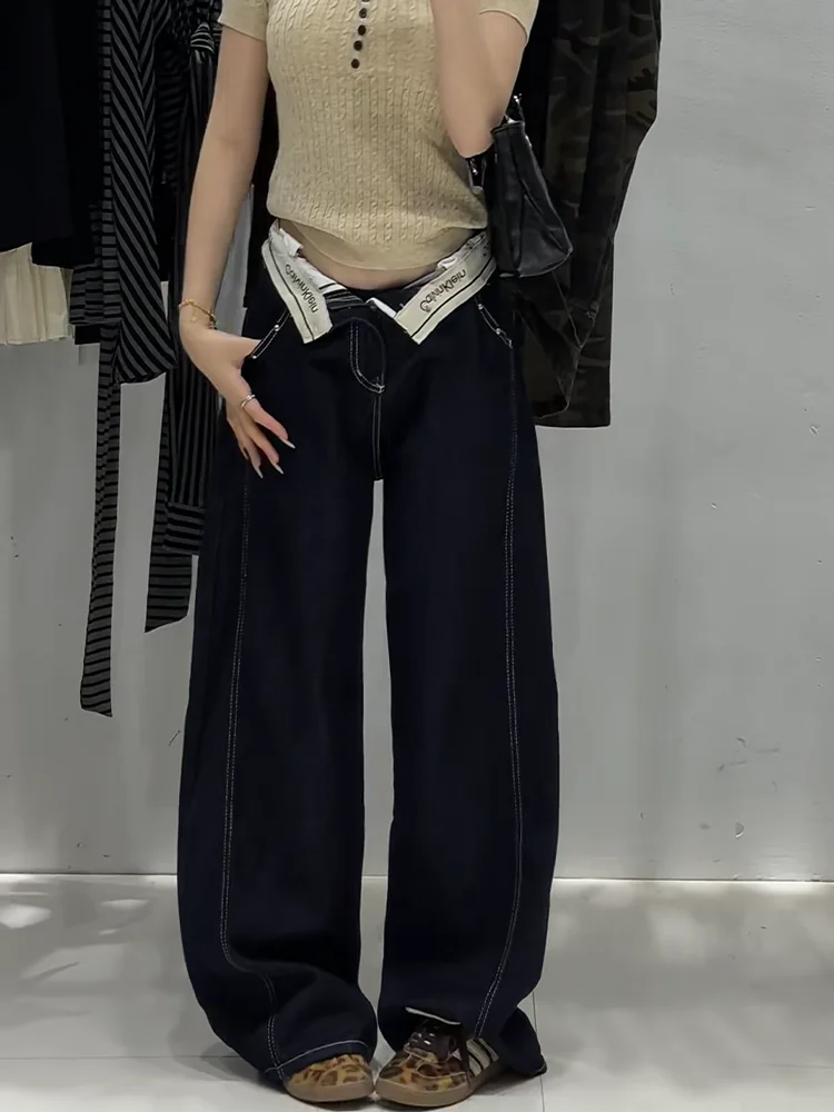 Large Size American Washed Casual Denim Pants Women Design Straight Leg Wide Leg Versatile Slimming Long Pants
Large Size American Washed Casual Denim Pants Women Design Straight Leg Wide Leg Versatile Slimming Long Pants