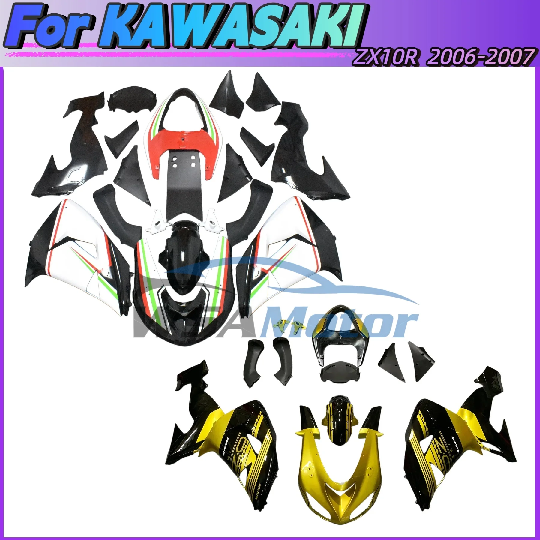 Full Body Fairing Kits For Kawasaki ZX10R ZX1000R 2006 2007 Motorcycle Aftermarket Fairings ZX 10 ZX-1000R 06 07 Bodyframe Shell
Full Body Fairing Kits For Kawasaki ZX10R ZX1000R 2006 2007 Motorcycle Aftermarket Fairings ZX 10 ZX-1000R 06 07 Bodyframe Shell