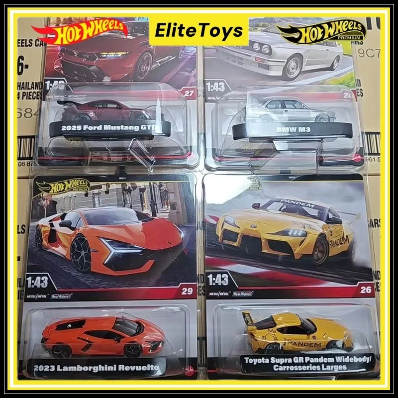 Литые под давлением автомобили Hot Wheels Premium 2025 Bmw M3 Toyota Ford GTD Lamborghini, коллекционная модель автомобиля в масштабе 1:43, игрушки из сплава
Литые под давлением автомобили Hot Wheels Premium 2025 Bmw M3 Toyota Ford GTD Lamborghini, коллекционная модель автомобиля в масштабе 1:43, игрушки из сплава