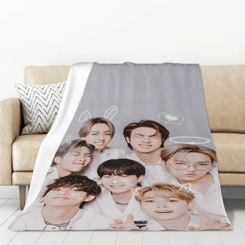 Korean Boy Band Sofa Blankets & Throws Fleece Blanket Fluffy Catnap Microfiber Bedding King Lid Knee Bed Throw Decorative Soft
Korean Boy Band Sofa Blankets & Throws Fleece Blanket Fluffy Catnap Microfiber Bedding King Lid Knee Bed Throw Decorative Soft