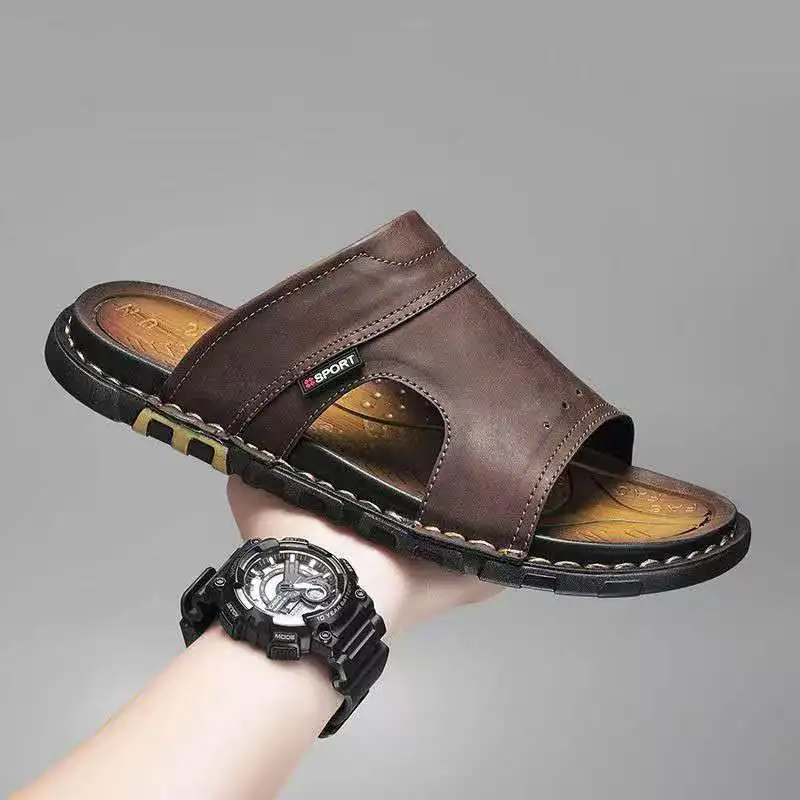 2026 summer fashion multi-functional men's leather slippers are comfortable to wear The sole is soft durable slip-resistant
2026 summer fashion multi-functional men's leather slippers are comfortable to wear The sole is soft durable slip-resistant