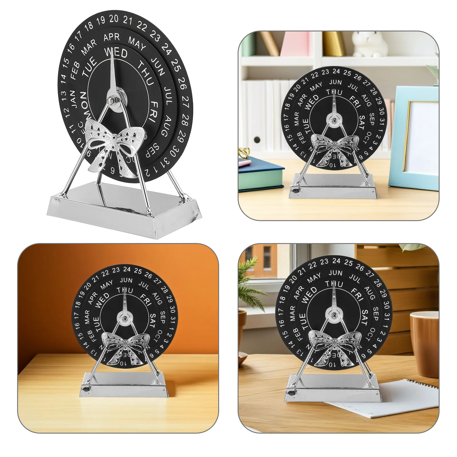 Metal Perpetual Calendar Vintage Rotating Desk Ornament Manual Date Changer Home Office Decor Round
Metal Perpetual Calendar Vintage Rotating Desk Ornament Manual Date Changer Home Office Decor Round