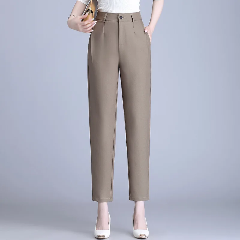 High Waist Suit Pants Spring and Autumn Small Casual Harem Pants Loose Versatile Slimming Straight Pants
High Waist Suit Pants Spring and Autumn Small Casual Harem Pants Loose Versatile Slimming Straight Pants