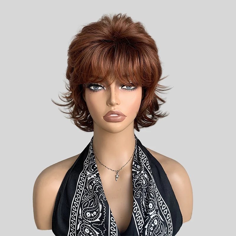 Red Brown Synthetic Wig Short Wavy Fluffy Pixie Cut Wig For Black Women Daily Cosplay Natural Wavy Hair Wig Heat Resistant Fiber
Red Brown Synthetic Wig Short Wavy Fluffy Pixie Cut Wig For Black Women Daily Cosplay Natural Wavy Hair Wig Heat Resistant Fiber