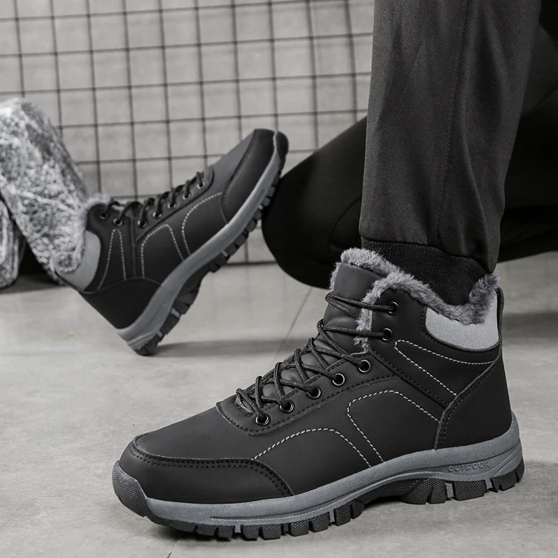 Мужские и женские зимние высокие теплые походные ботинки с шерстяной подкладкой, нескользящие походные ботинки на нескользящей подошве, подходящие для холодной погоды
Мужские и женские зимние высокие теплые походные ботинки с шерстяной подкладкой, нескользящие походные ботинки на нескользящей подошве, подходящие для холодной погоды