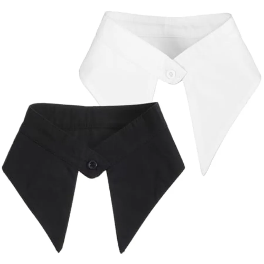 Molain 2 Packs Detachable Fake Collar, White Black Dickey Collar for Women, Faux False Shirt Collars Women's Fake Blouses Colla
Molain 2 Packs Detachable Fake Collar, White Black Dickey Collar for Women, Faux False Shirt Collars Women's Fake Blouses Colla