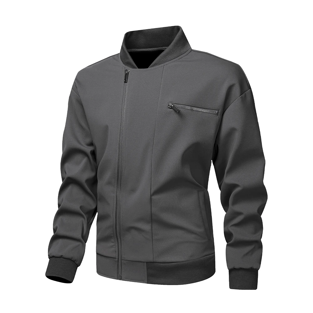 Американская винтажная куртка-пилот с бейсбольным воротником. Новое поступление весны/осень: модная куртка с несколькими карманами и акцентами на молнии.
Американская винтажная куртка-пилот с бейсбольным воротником. Новое поступление весны/осень: модная куртка с несколькими карманами и акцентами на молнии.