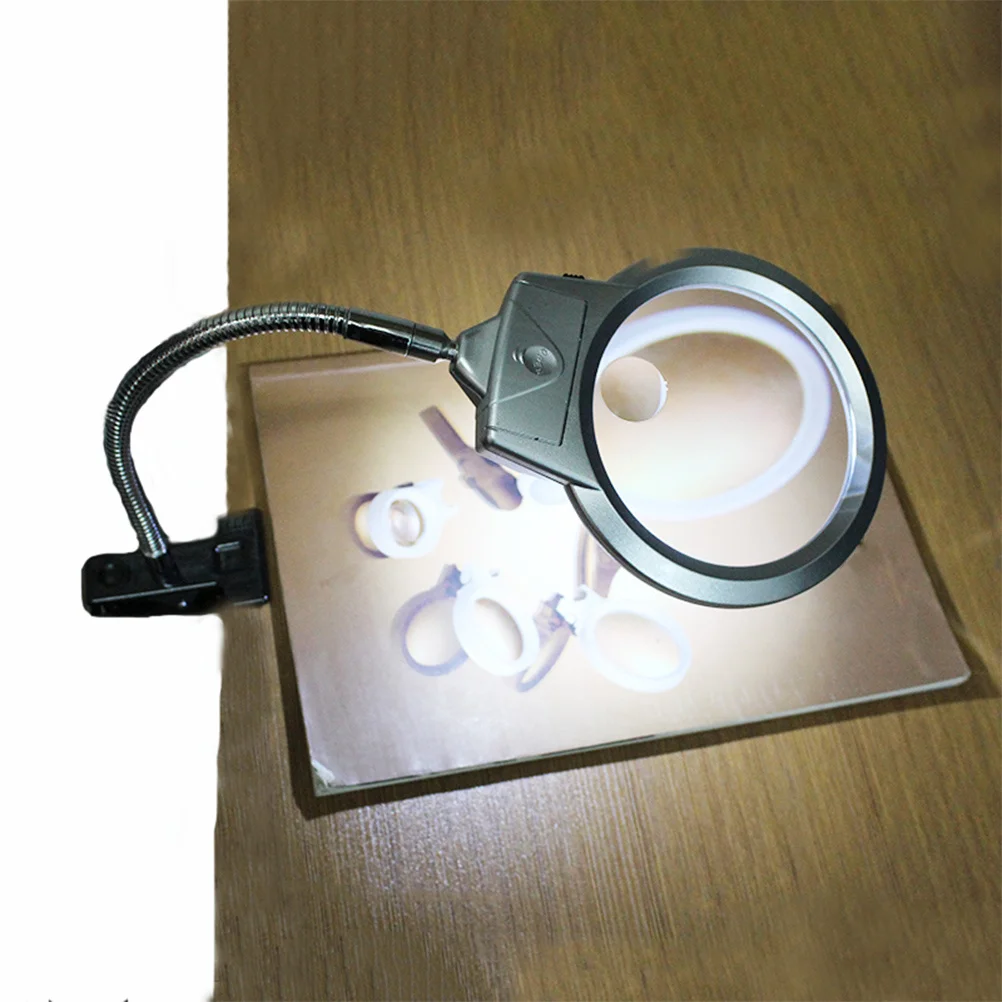 Clip-on LED Folding Magnifying Lamp Metal Adjustable Hose Spring Clip Stable Energy Saving Magnifying Light Table Reading Lamp
Clip-on LED Folding Magnifying Lamp Metal Adjustable Hose Spring Clip Stable Energy Saving Magnifying Light Table Reading Lamp