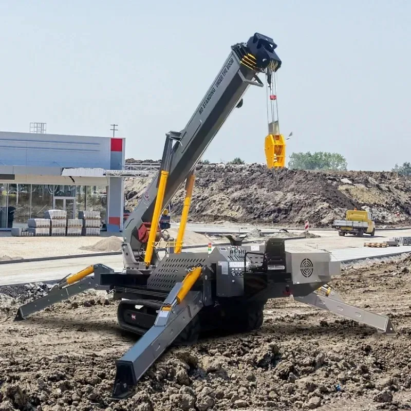 【specialized】Custom Products 3 Ton Electric Spider Crane Mini Spider Crane with Flying Jib and Basket for Building Curtain Wall
【specialized】Custom Products 3 Ton Electric Spider Crane Mini Spider Crane with Flying Jib and Basket for Building Curtain Wall